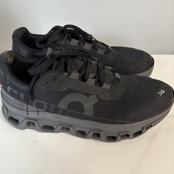 On Cloud Women Running Cloudtech Shoes Sneakers Flaws/Beater All Black Size 9.5 - Picture 4 of 10